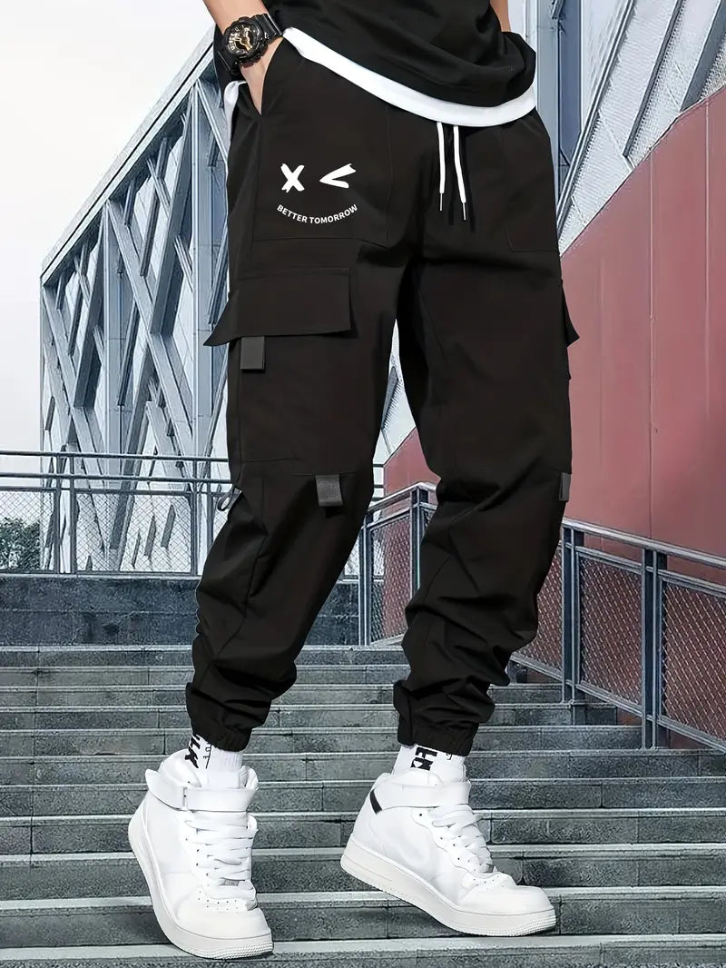 Pantalon Cargo Homme Confortable Avec Cordon de Serrage