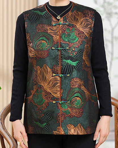 Robe rétro broderie florale Exotique Élégant