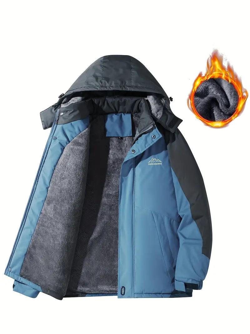 Veste d'hiver chaude pour homme imperméable isolée