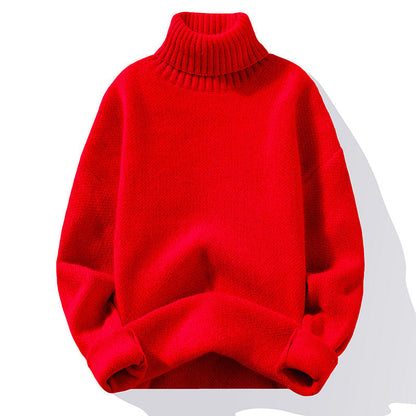 Robe en maille douce à col roulé
