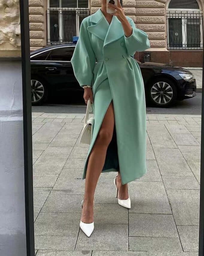 Manteau élégant pour femme Manches longues Style hivernal