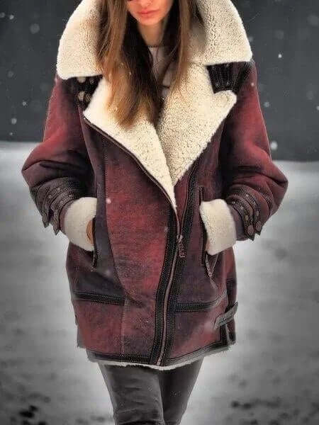 Veste élégante pour femme Longueur moyenne Style décontracté