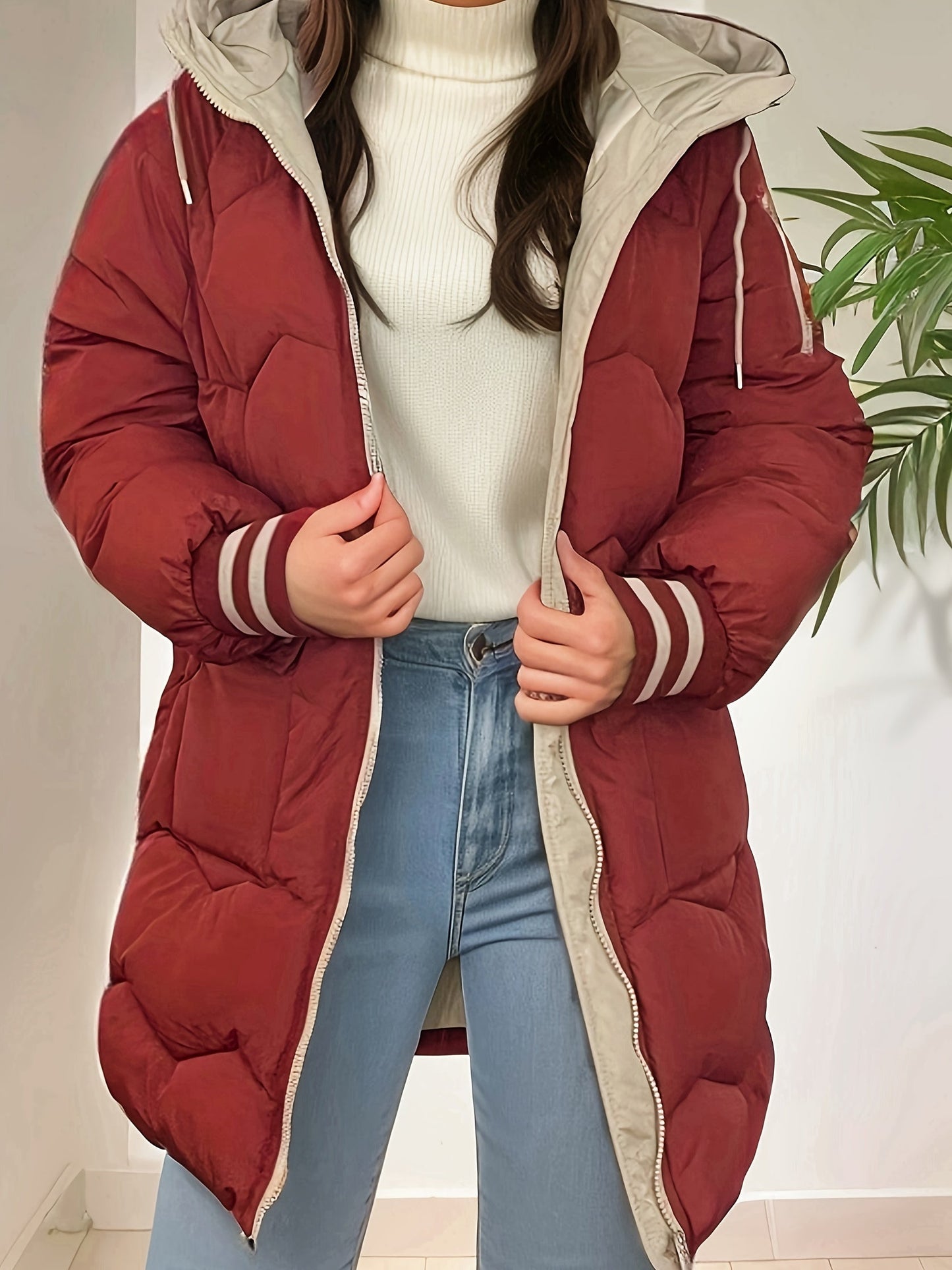 Doudoune longue chaude pour femme