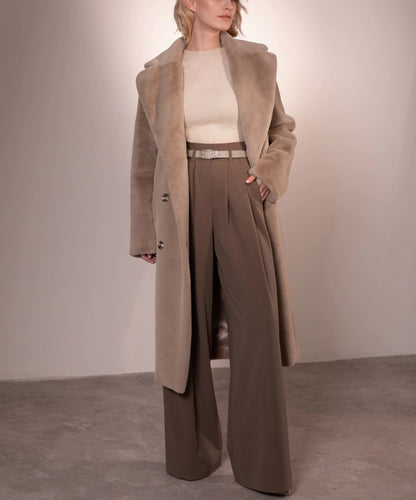Eleganter Wintermantel Damen Lang - IdealeKleiden