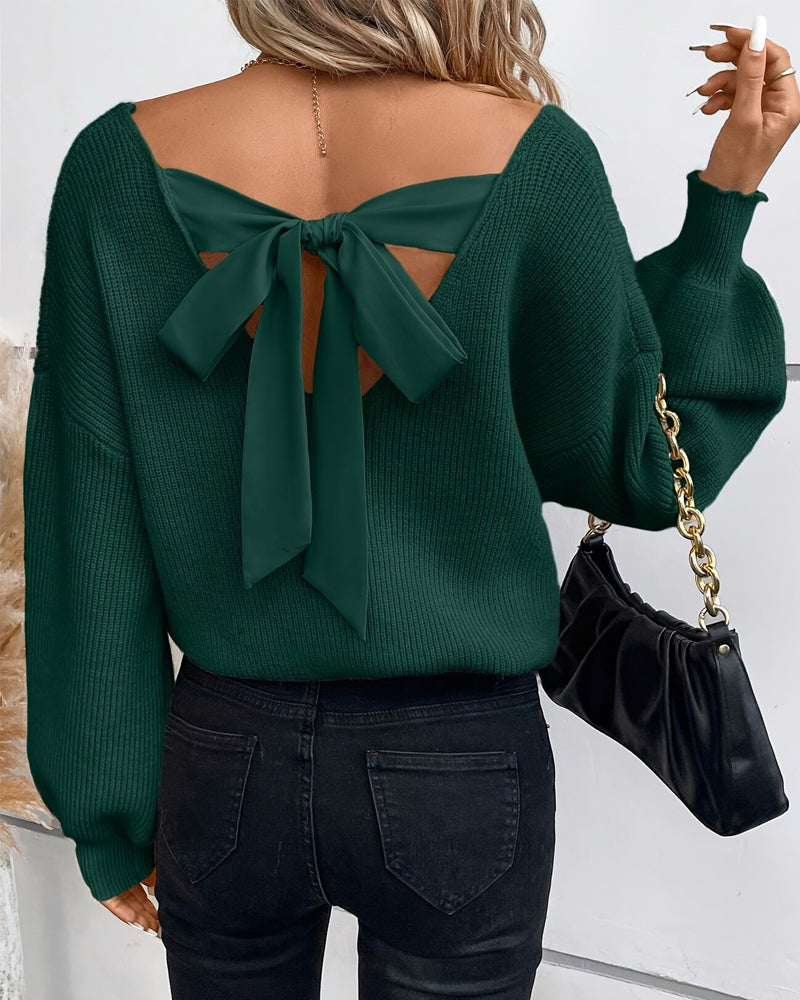 Vêtements élégants | Robe d'été dos nu à col en V