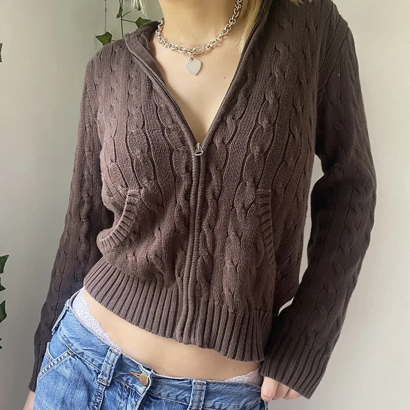 Sweat à capuche douillet avec boutons