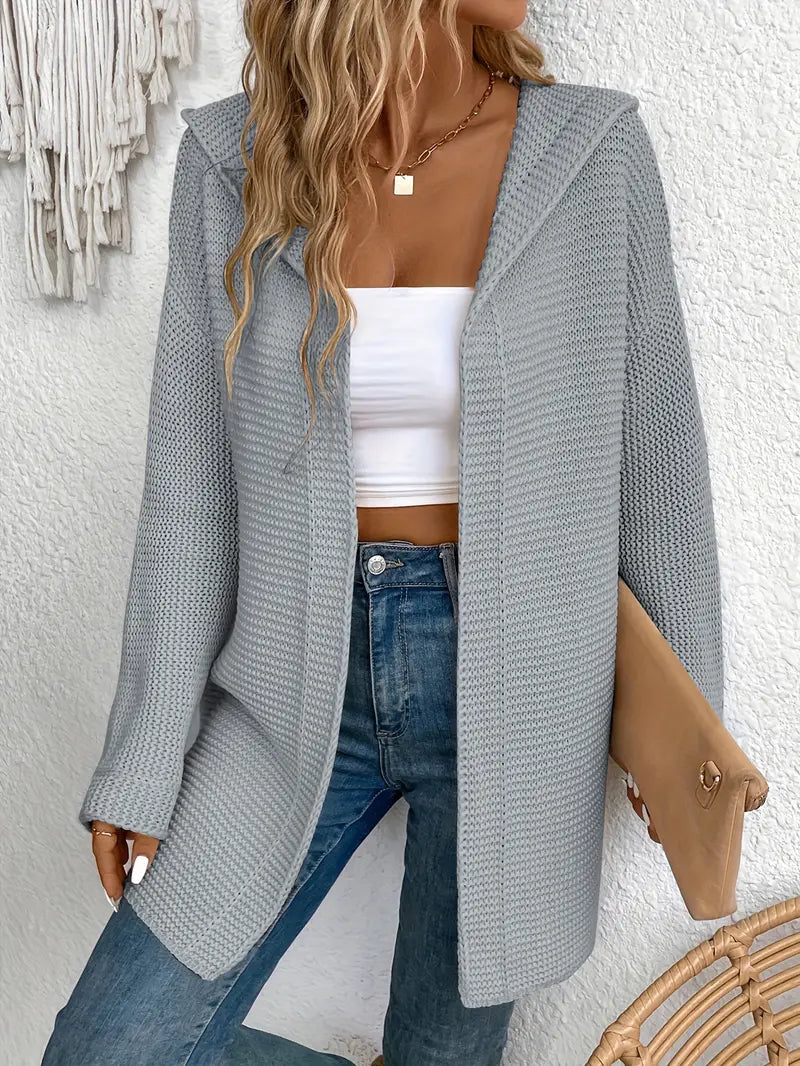 Cardigan pratique à capuche ajustable