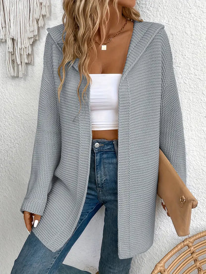 Cardigan pratique à capuche ajustable
