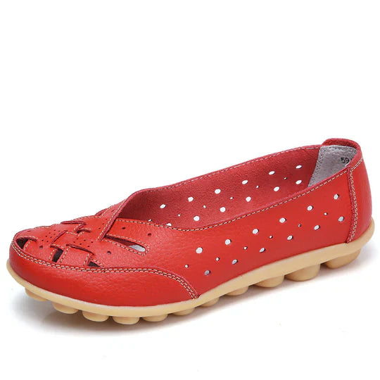 Ballerines confortables en cuir pour femme