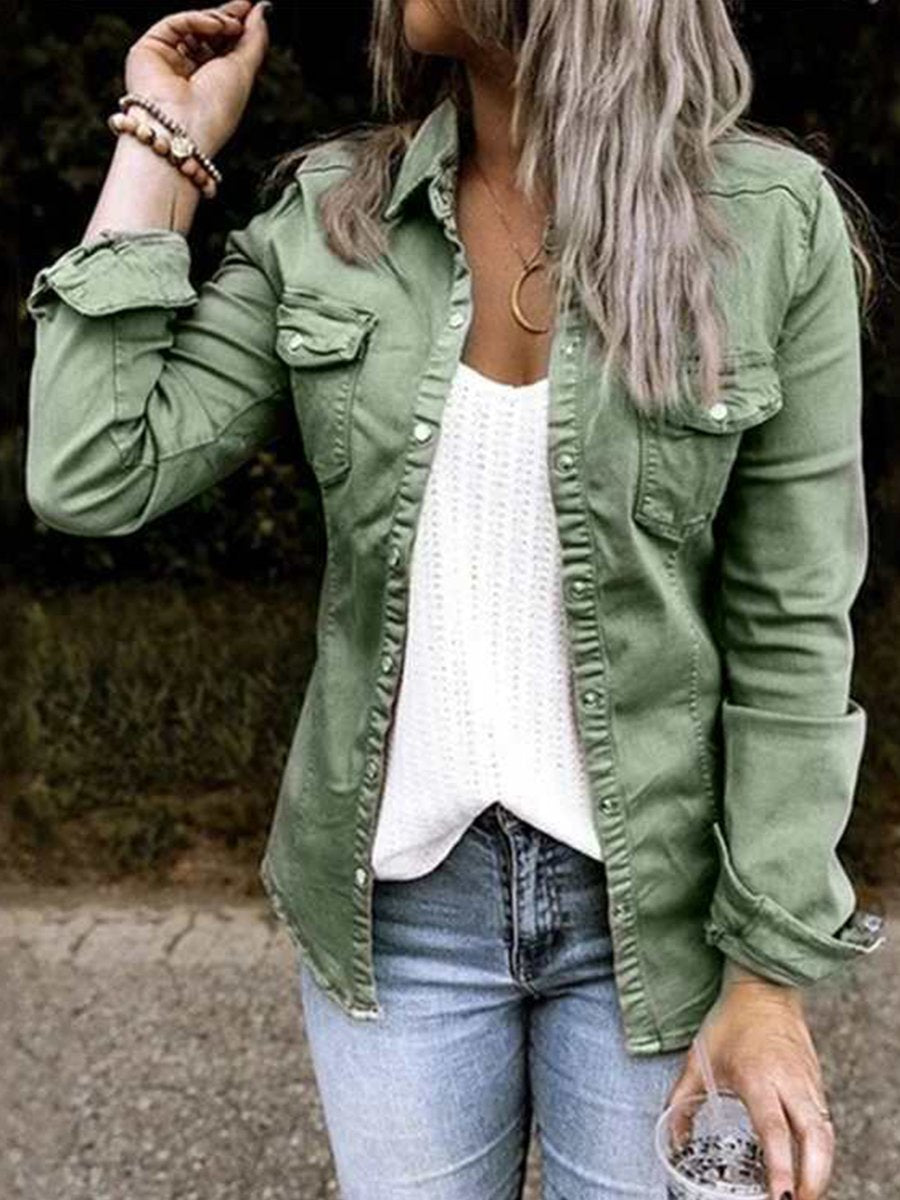 Veste en jean vintage pour femmes tendance