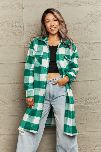 Surchemise oversize à carreaux tendance