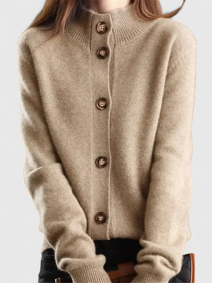 Strickcardigan Damen Modern Knöpfe - IdealeKleiden