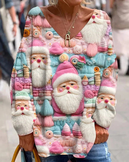 Robe de Noël multicolore festive