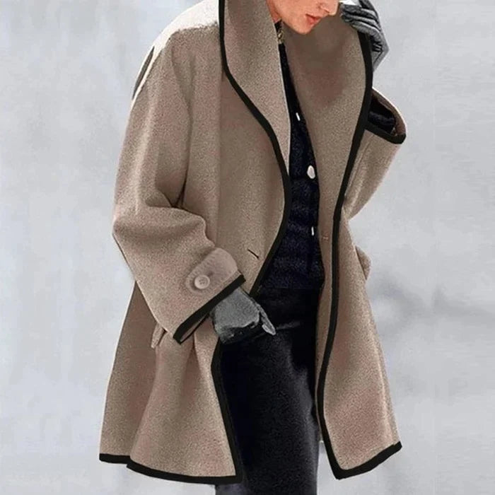 Manteau d'hiver en laine mélangée pour femme