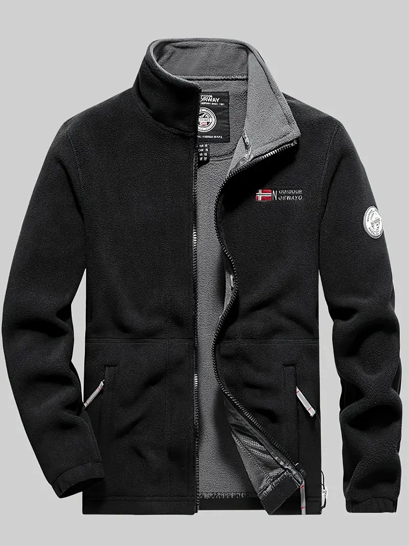 Veste polaire homme décontractée pour l'extérieur