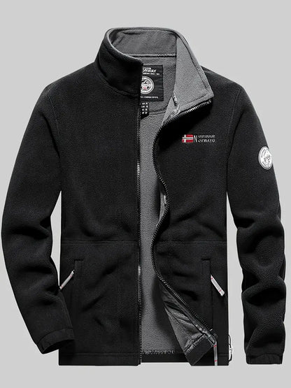 Veste polaire homme décontractée pour l'extérieur