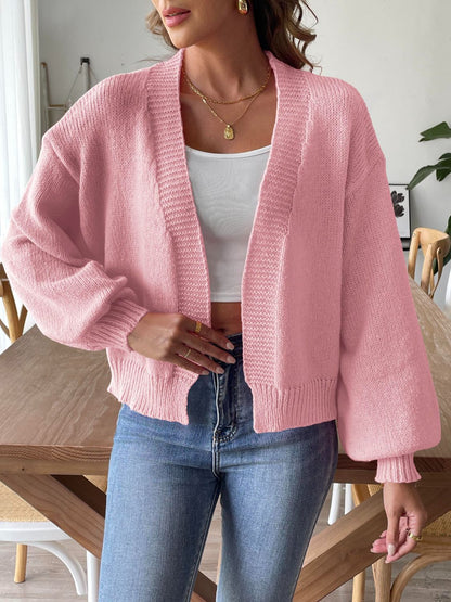 Cardigan élégant femme à manches longues ouvert