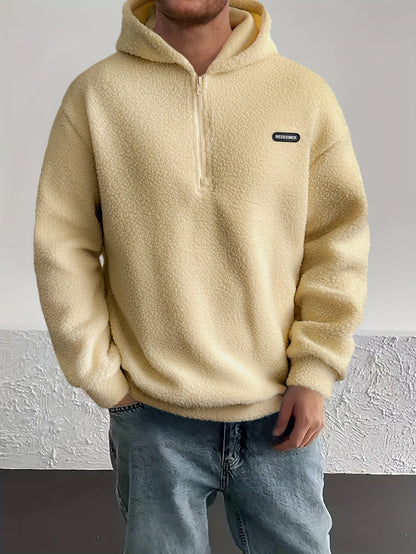 Sweat à capuche élégant pour homme avec fourrure