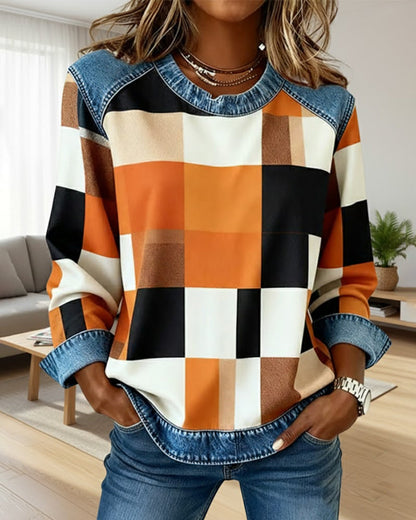 Robe à carreaux tendance Colorée Patchwork