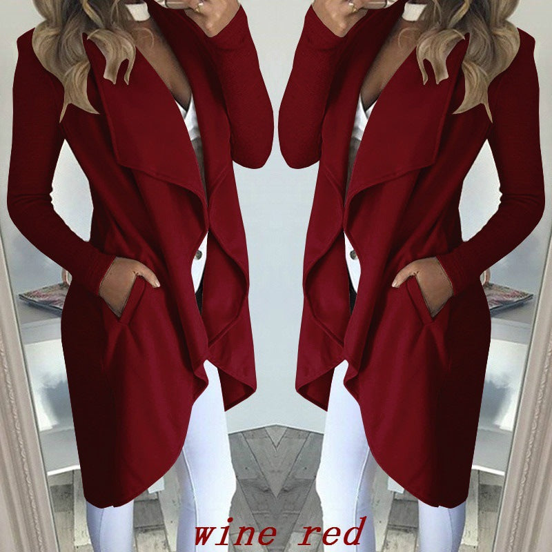 Coupe ajustée Veste coupe-vent Uni Long