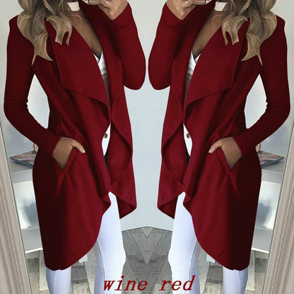 Coupe ajustée Veste coupe-vent Uni Long