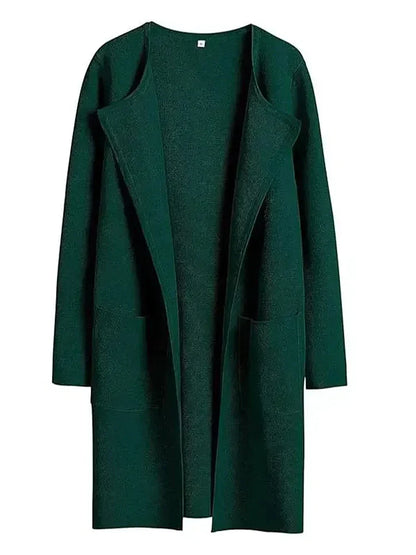 Manteau Femme Longueur Genou Coupe Ample