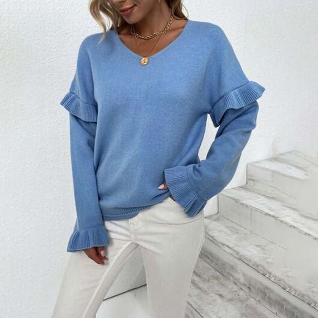 Pull d'hiver simple chaud et confortable
