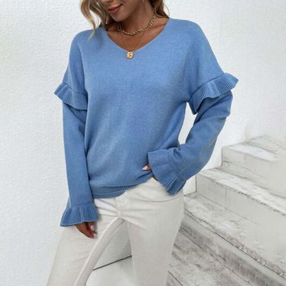 Pull d'hiver simple chaud et confortable