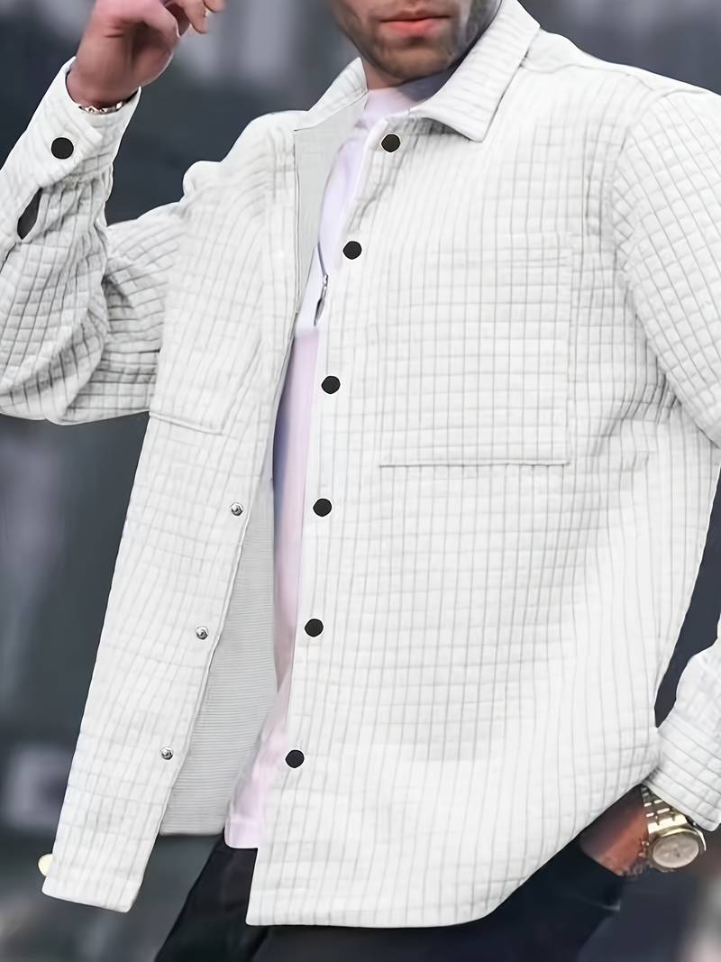 Veste homme élégante aspect gaufré