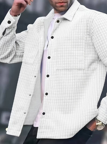 Veste homme élégante aspect gaufré