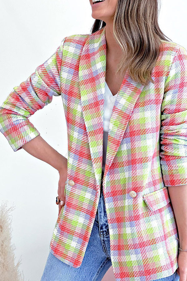 Veste mode décontractée à double poche boutonnée