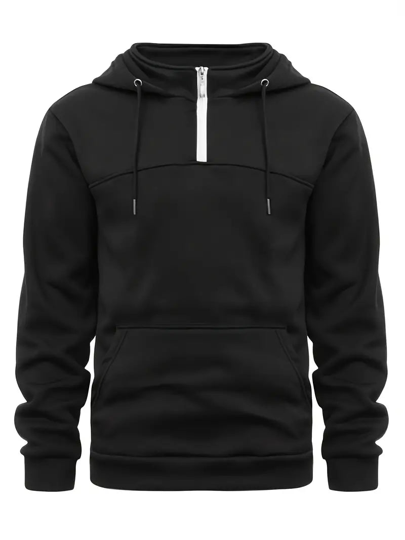 Pull homme décontracté à quart de zip