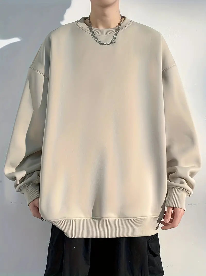 Pull ras du cou coloré pour hommes
