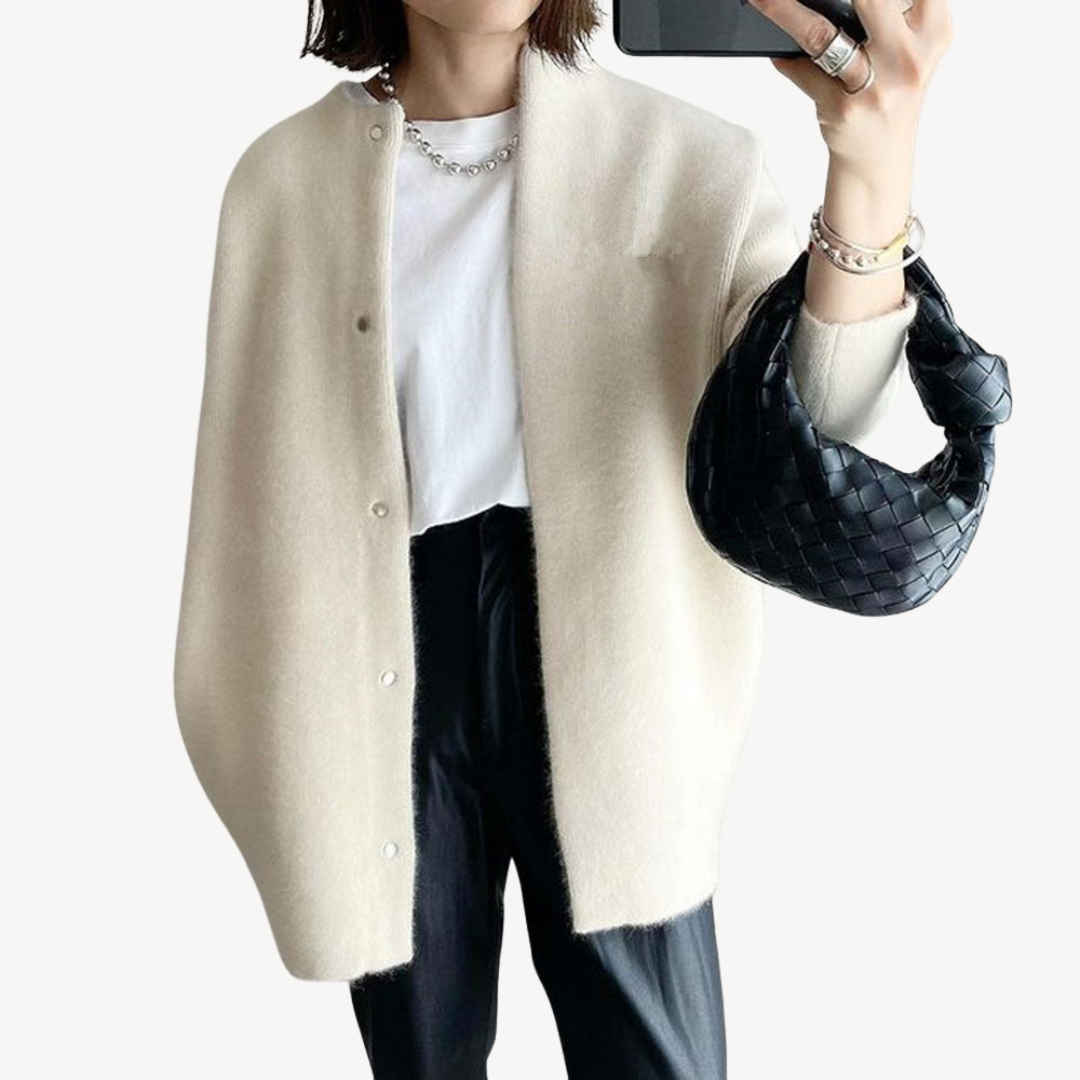 Cardigan Femme Boutonné Élégant