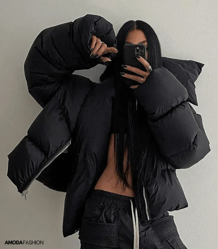 Grande veste polaire Col roulé Chaud
