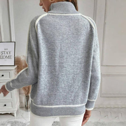 Elegante Damenstrickpullover Klassisches Design - IdealeKleiden