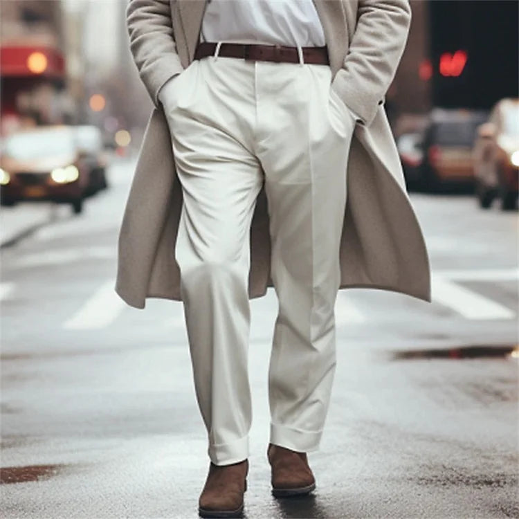 Pantalons Homme Élégants Coupe Slim Moderne