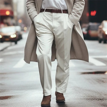 Pantalons Homme Élégants Coupe Slim Moderne