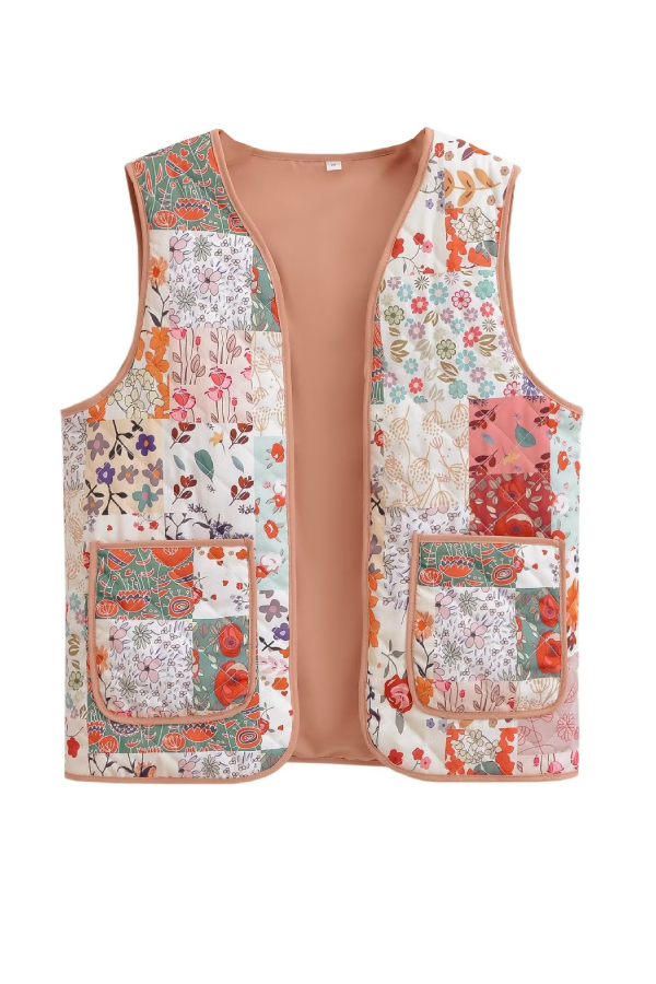 Ensemble 3 pièces en coton pour femme : veste, gilet et jupe
