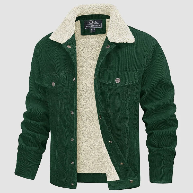 Veste en velours côtelé tendance pour homme