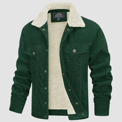 Veste en velours côtelé tendance pour homme