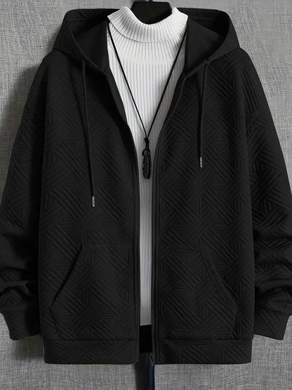 Sweat à capuche d'hiver en polaire chaude pour homme