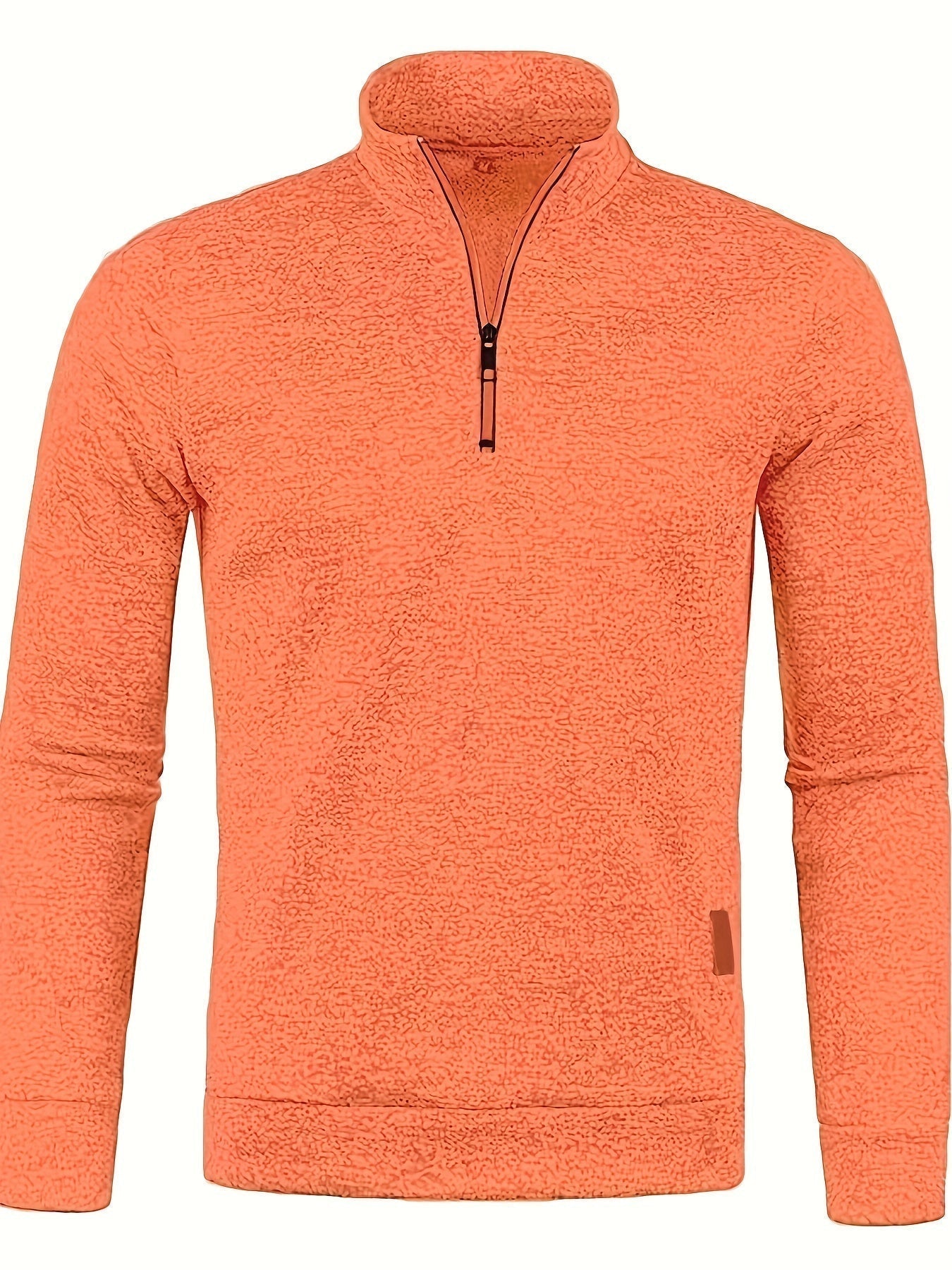 Pull homme chaud zippé hiver