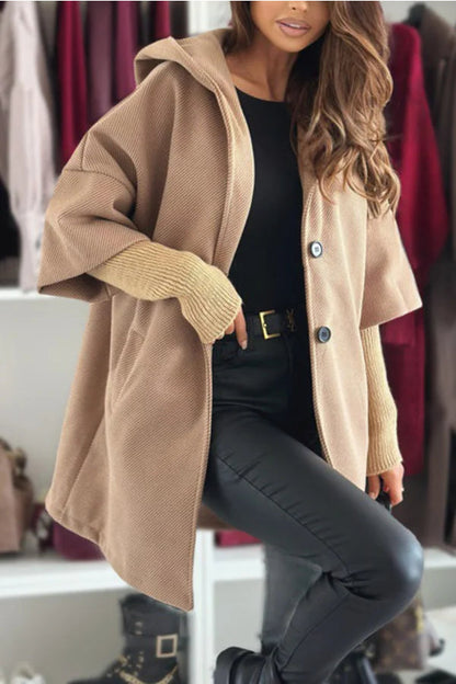 Veste à capuche femme coupe ample manches longues