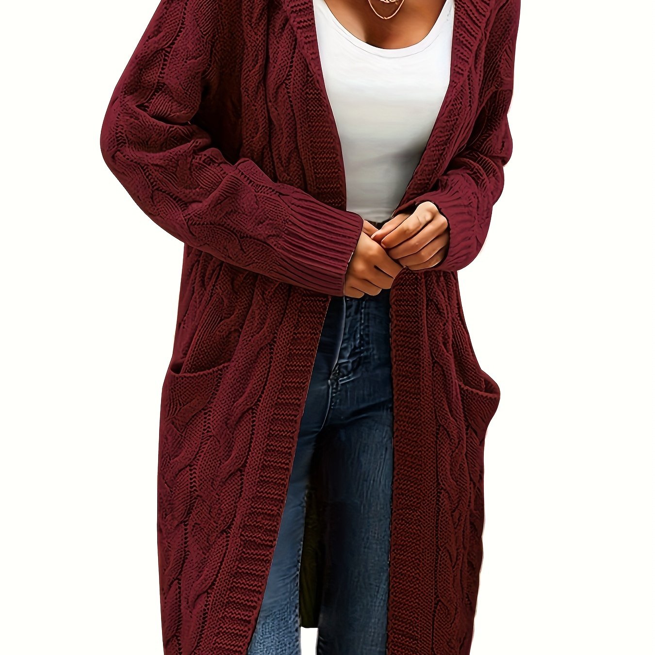 Veste à capuche femme longue élégante