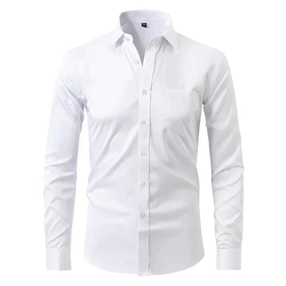Herren Langarmhemd Slim Fit Modern Elegant - IdealeKleiden