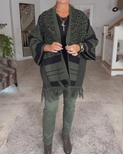 Cardigan léopard élégant pour femmes
