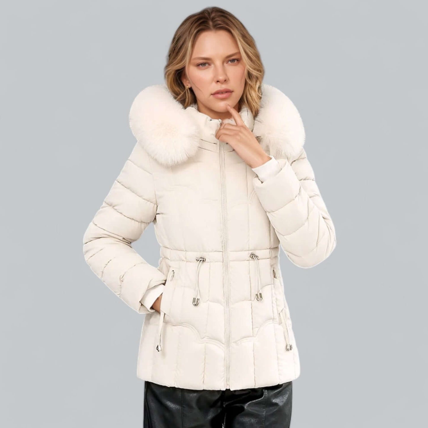 Parka d'hiver matelassé chaud pour femme