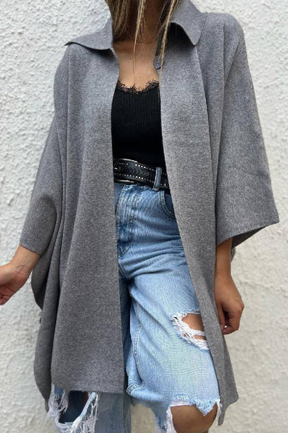 Gilet décontracté avec boutons et capuche