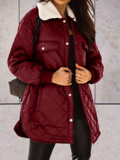 Doudoune surtaillée chaude pour femme